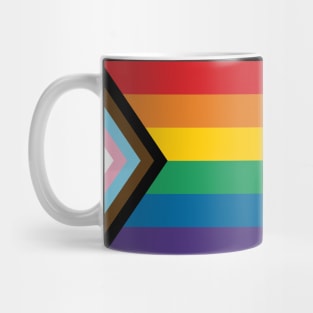 Philadelphia Rainbow Pride Flag (Proud LGBT LGBTQ+ Community Pride Flag) v1 Mug